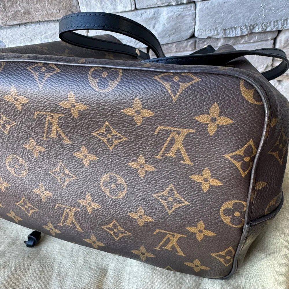 SOLD Louis Vuitton Monogram Neonoe MM Black Bucket Bag - Picture 11 of 14